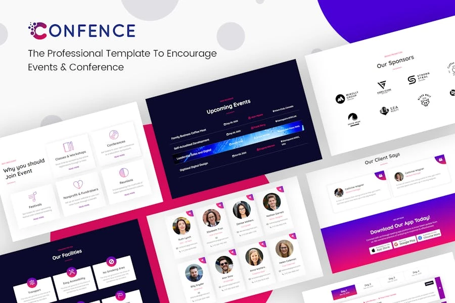 Conference – Template Kit Elementor para eventos y conferencias