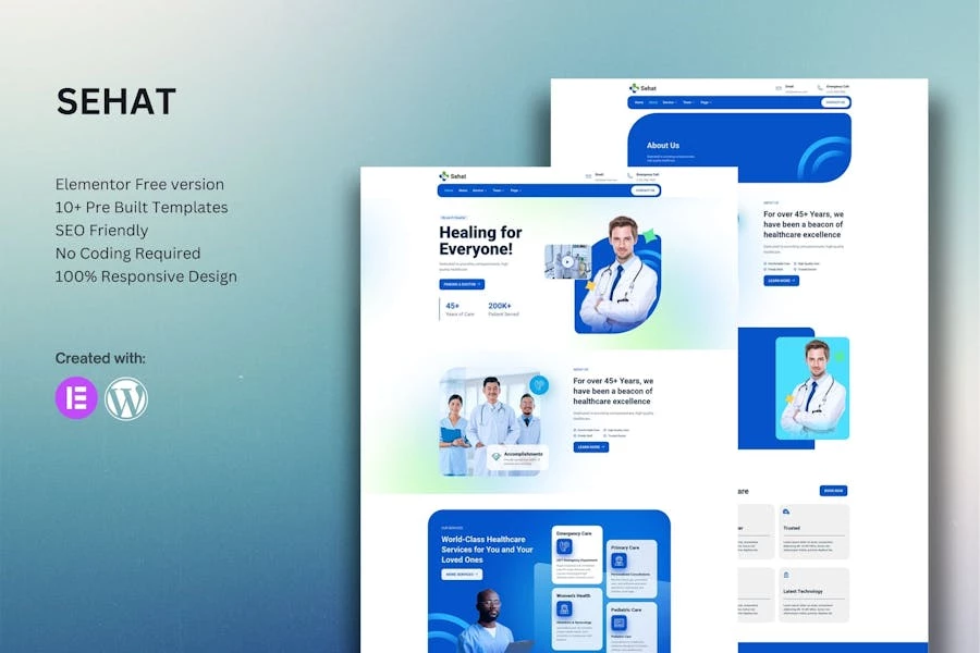Sehat – Kit de plantillas Medical Elementor