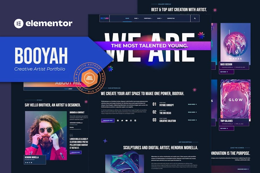 Booyah – Template Kit Elementor para Porfolio