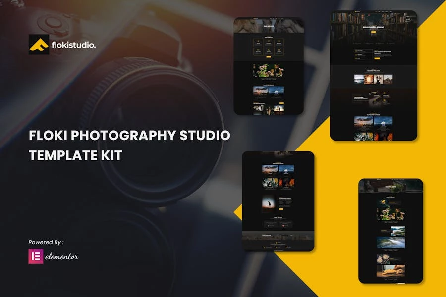 Floki – Kit de plantillas Elementor para estudio de fotografía