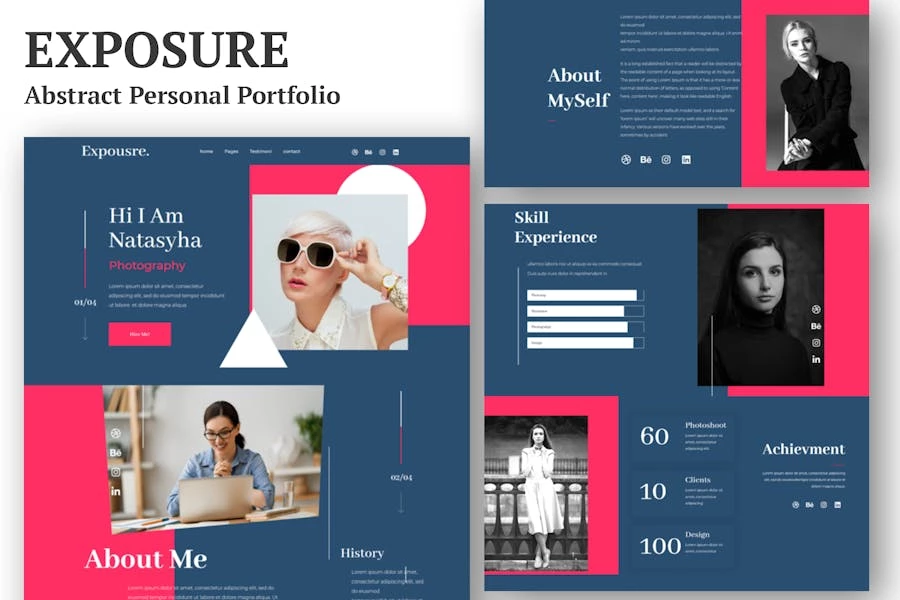 Exposure – Kit de plantillas Elementor para Porfolio Personal