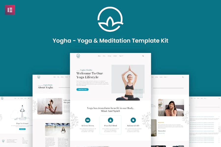 Yogha – Template Kit Elementor de yoga y meditación