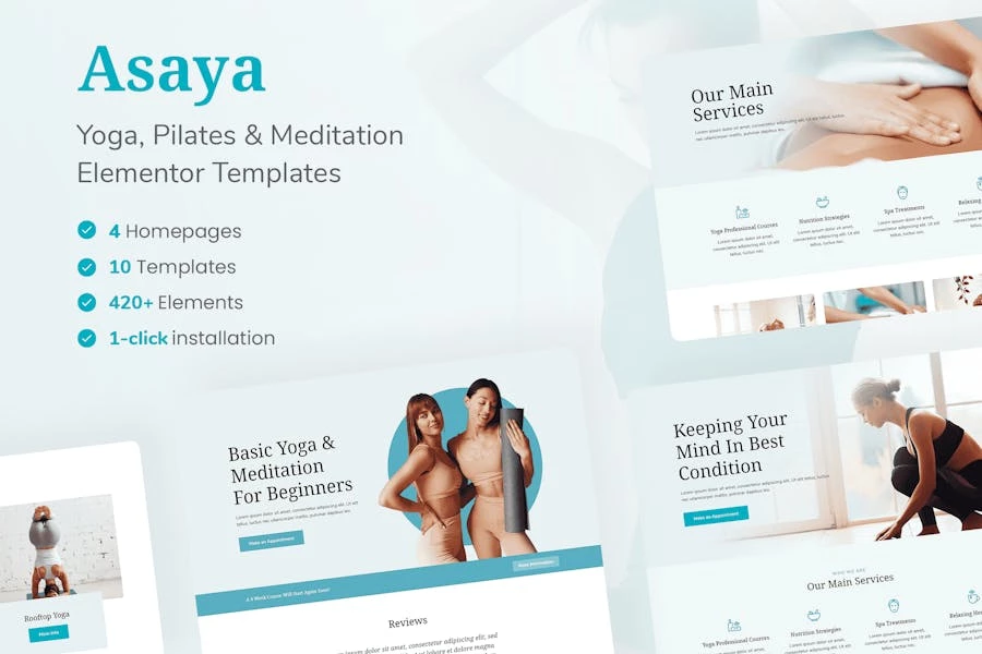 Asaya – Kit de elementos de yoga y meditación