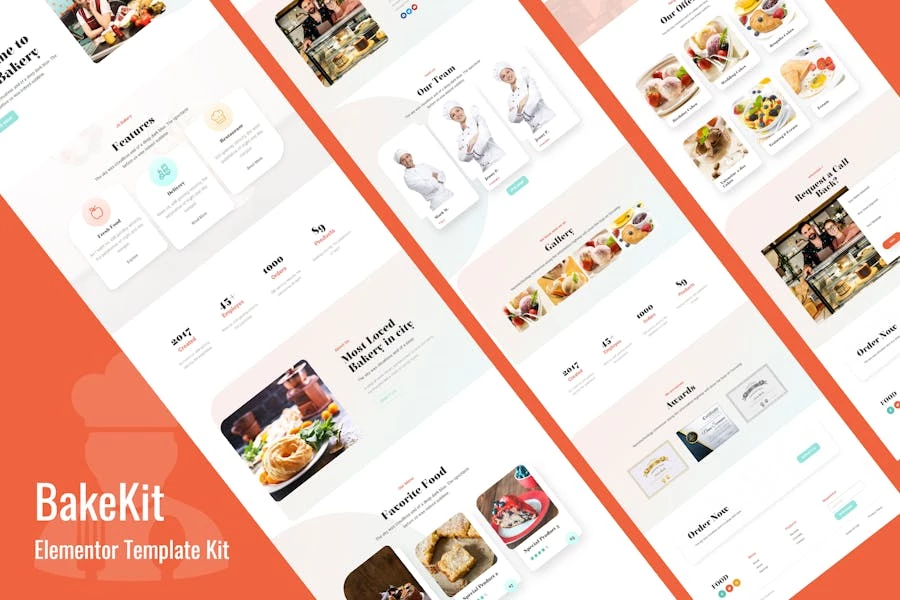 Bakekit – Plantilla Elementor para alimentos y pasteles
