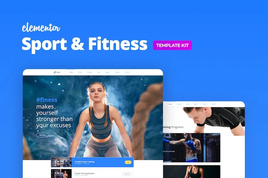 Finess — Template Kit de Fitness Elementor