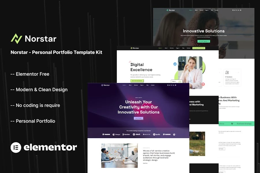 Norstar – Kit de Plantillas para Porfolio Personal