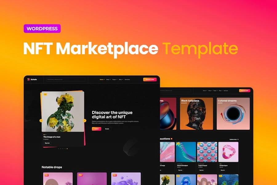 Xchain – Template Kit Elementor de NFT Marketplace