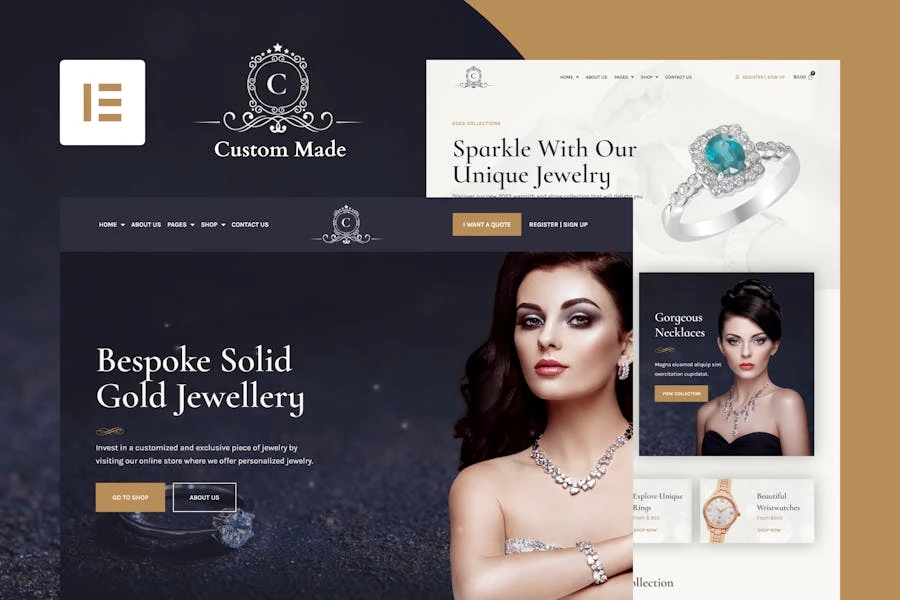 CustomMade – Template Kit personalizadas para joyas y orfebres Elementor