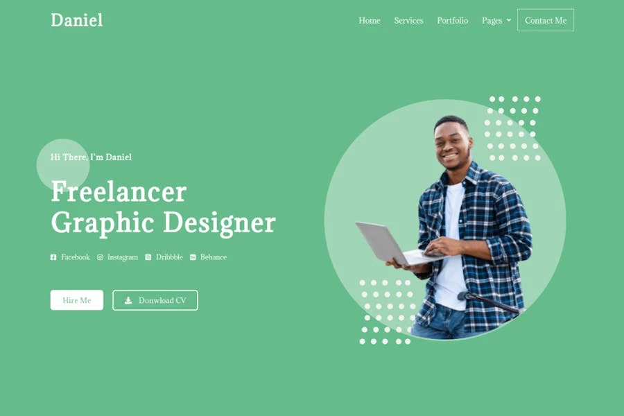 Daniel – Kit de plantillas personales de Elementor para autónomos