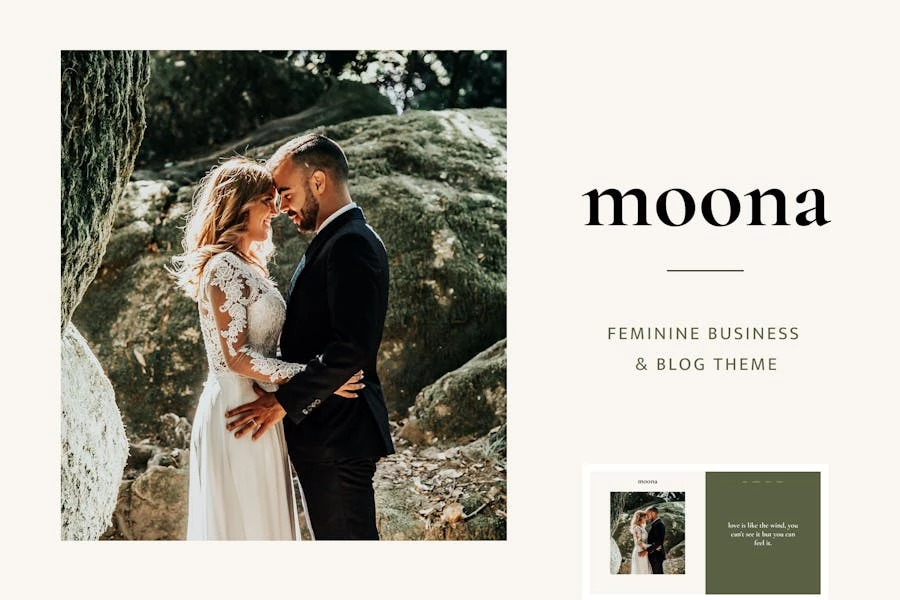 Moona – Tema femenino para negocios y blogs