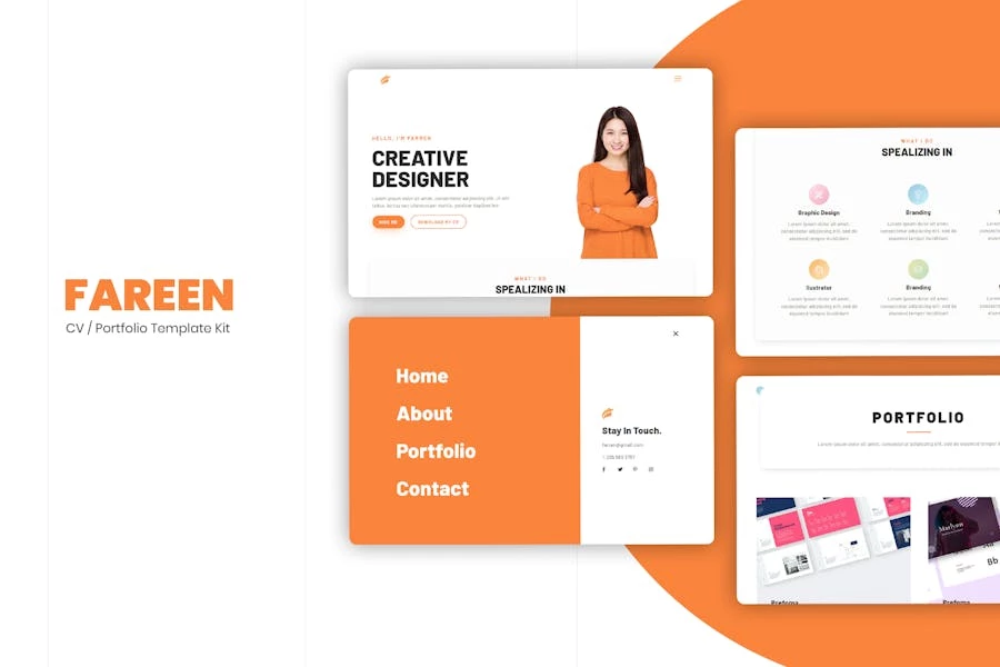 Farren – Kit de plantillas de currículum y currículum de Elementor