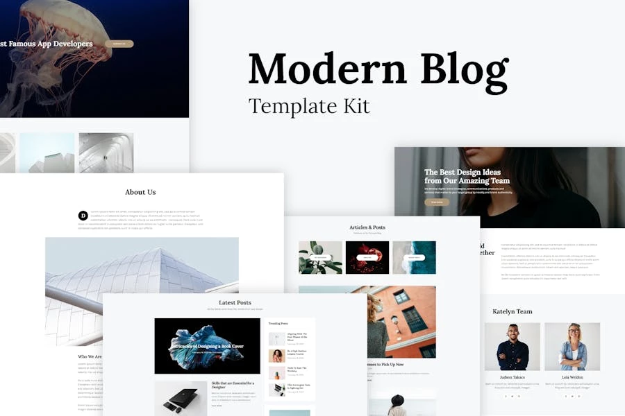 Katelyn – Template Kit de blog moderno