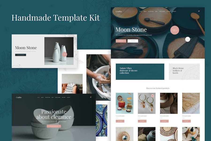 Craftis – Kit de plantillas Elementor para manualidades y artesanías