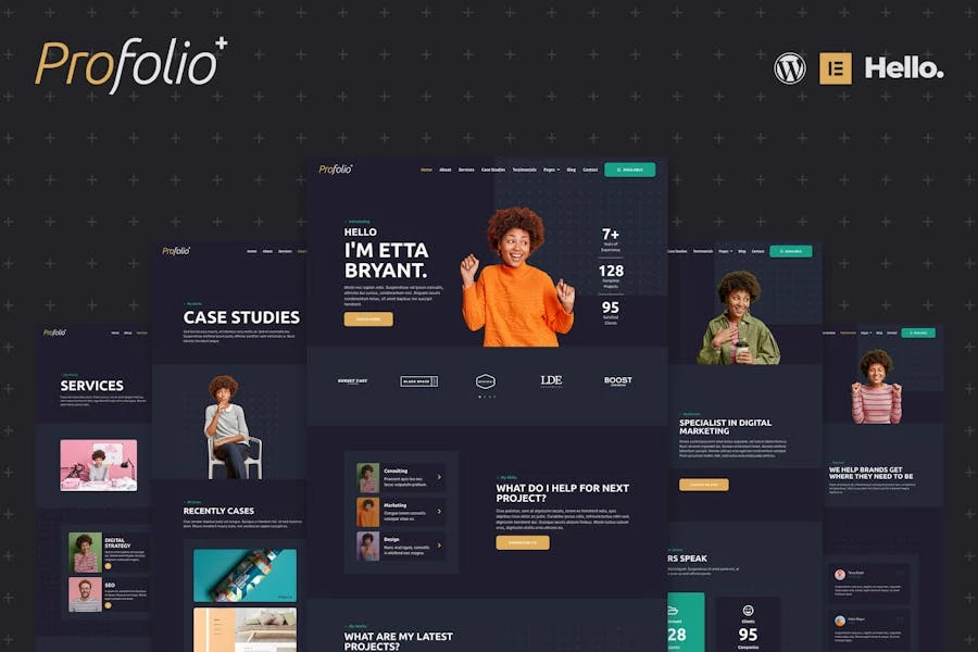 Profolio – Template Kit Elementor para Porfolio de CV