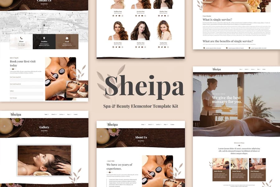 Sheepa – Template Kit Elementor Spa & Beauty